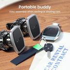 LISEN 2 Pack Magnetic Phone Holder for Your Car - 6 Military Magnets Vent Cell Phone Mount (Silver)