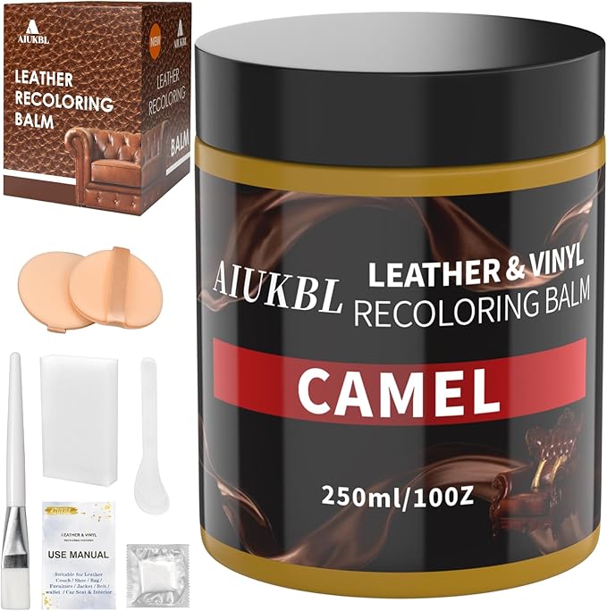 Leather Recoloring Balm, Leather Color Restorer, Leather Restorer for Couches, Leather Scratch Remover, Leather Scratch Repai