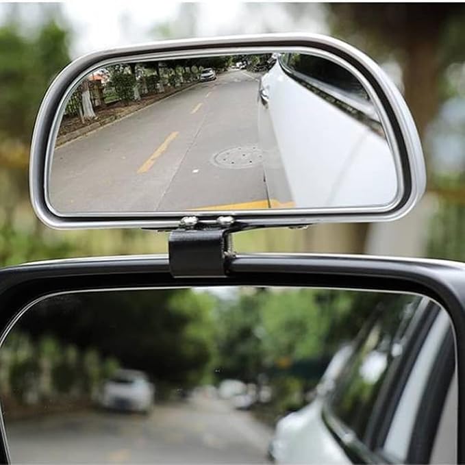 Blind Spot Mirror, Wide Angle HD Glass Rearview Mirror Adjustable Universal for Cars SUV and Trucks, 5.7inch*2.5inch