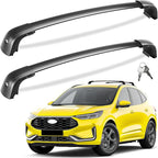 Tuyoung 220lb Lockable Roof Rack Cross Bars Compatible with Ford Escape 2020 2021 2022 2023 2024 2025 2026 with Flush Side Rails, Heavy Duty Anti-Theft Aluminum Roof Rails Crossbars Cargo Carrier Bag
