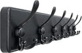 Dseap Coat Rack Wall Mounted - 24" Long 6 Tri Hooks, Heavy Duty Wooden Wall Coat Hanger Coat Hook for Clothes Hat Jacket Clot