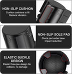 QODOLSI Pack-1 Car Conversion Cup Holder, Within 4.13" Drink Stand from Small to Large Cups Mouth, Rotatable Adjustable Base with Anti-Slip Pad, Universal Plug-and-Play Cup Holder for Cars (Black)
