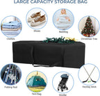 COOLBEBE 65" Sports Duffle Bag - 270L Extra Large Travel Duffel Luggage Bag with Upgrade 2-way Lockable Zippers, Sturdy & Water Resistant Long Duffle Bag for Camping Moving (Black 65inch)