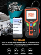 OBD2 Scanner - Car Code Reader Diagnostic Tool for Check Engine Light, Fault Code Reader & Reset, Real-Time Data, Voltage Test,