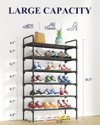 Kitsure Shoe Rack for Closet, Sturdy and Long-Lasting Shoe Shelf, Shoe Rack for Entryway, Personalized DIY Shoe Organizer, Sh