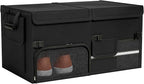 Foldable Car Trunk Organizer with Multi-Compartment - Expandable 30-60L Storage Bin, Side Mesh Pockets, Waterproof 600D Oxford