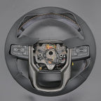 MEWANT Steering Wheel Cover for GMC Sierra 1500 / 2500 / 3500 & Yukon (XL) Hive Microfiber Leather