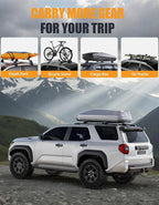 KINGGERI 300LBS Lockable Roof Rack Cross Bars Compatible with Toyota 4Runner 2025 2026 with Raised Side Rails, Aluminum Roof Rails Crossbars Rooftop Cargo Basket Carrier Bag Luggage SUV Accessories