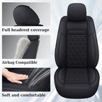 Coverado Ram Seat Covers Full Set, Waterproof Ram 1500 Seat Cover Compatible with 2002-2025 Dodge RAM 1500 2500 3500 Crew Qua
