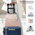 Car Trash Bag Large Hanging Can for Back of Seat, Cute Waterproof Car Garbage Bag for Vehicle, Travelling, Outdoor Luxury Glitter Pink Leopard