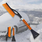 27'' Snow Brush and Ice Scrapers for Car Windshield, 2-in-1 Car Accessories Detachable Snow Ice Scraper and Brush with Foam Grip for Cars, Trucks, SUVs