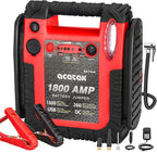 1800 Amp Jump Starter with Air Compressor, acetek Car Battery Jump Starter 260 PSI Tire Inflator, 20000mAh 12V Auto