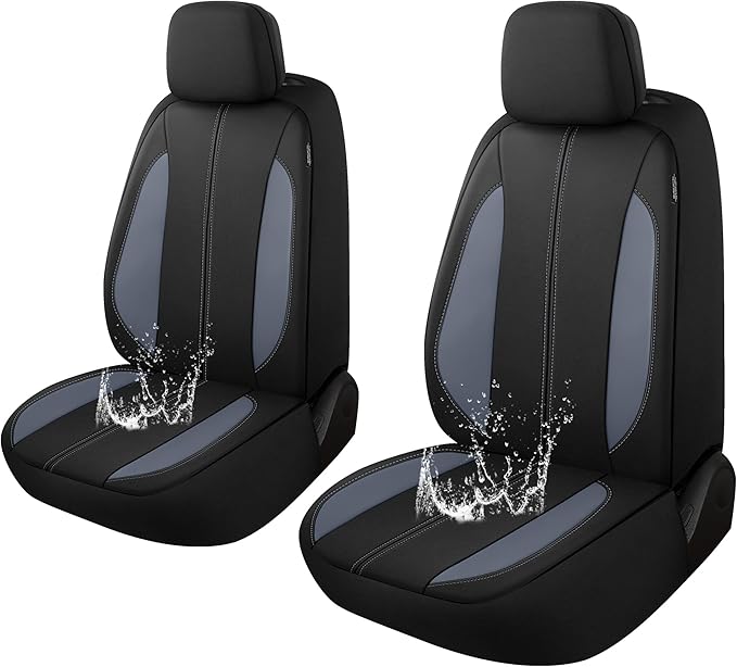 YGL Car Seat Covers for Front Seats,Waterproof Seat Covers for Cars,Durable Neoprene Car Seat Protectors,Interior Covers for 