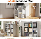 Sweetcrispy 9 Cube Storage Organizer - Open Cube Bookshelf with 5 Removable Back Panels, Display Storage Bookcase for Living 