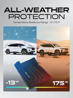 YHTAUTO Automotive Floor Mats Compatible with Toyota Tacoma 2016-2023, TPE All Weather Car Mats Waterproof Anti-Slip Odorless Floor Liner, Interior Car Accessories, 1st Row, Set of 2