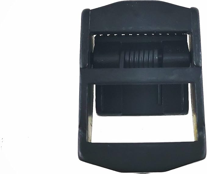 NRC&XRC 2 Pack Stainless Steel Black Lock Slider Buckles,Heavy Strap Release Buckle Adjustable Metal Buckle Fasteners (1inch BK)