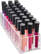 FAJ Eyeshadow Palette Lipgloss Organizers, Acrylic Makeup Holder for Vanity, Drawer Storage, Cosmetics Pallets Countertop Cle