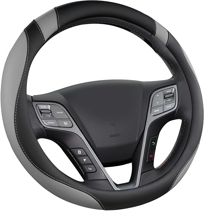 West Llama Customized Auto Car Steering Wheel Cover for Hyundai,Tucson,Sonata,Elantra,Santa Fe,Genesis,Sonata Hybrid,Azera,Ve