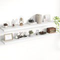 55 Inch Floating Shelves, 8 Inch Deep Floating Shelves for Wall, Hanging Shelf with Invisible Brackets, Deep Shelves for Bath