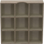 Household Essentials Brown 723-1 Deep 9 Section Drawer Organizer Box for Storage | 12 in x 12 in 3.13