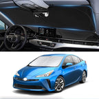 Custom Fit Prius Windshield Sunshade for 2010-2022 Toyota Prius Hatchback Accessories (Not for Prius C or Prius V) Front Window 210T Reflective Shield Cover for Windshield Sun Visor Protector