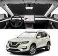 Custom Fit Windshield Sun Shade for Nissan Rogue 2014-2020, Blocks UV & Heat, Front Window Sunshade Accessorie, Easy Fold & Store Keep Your Car Cooler