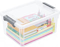 Citylife 17 QT Plastic Storage Bins with Lids Latching Stackable Storage Containers for Organizing Large Clear Storage Box fo