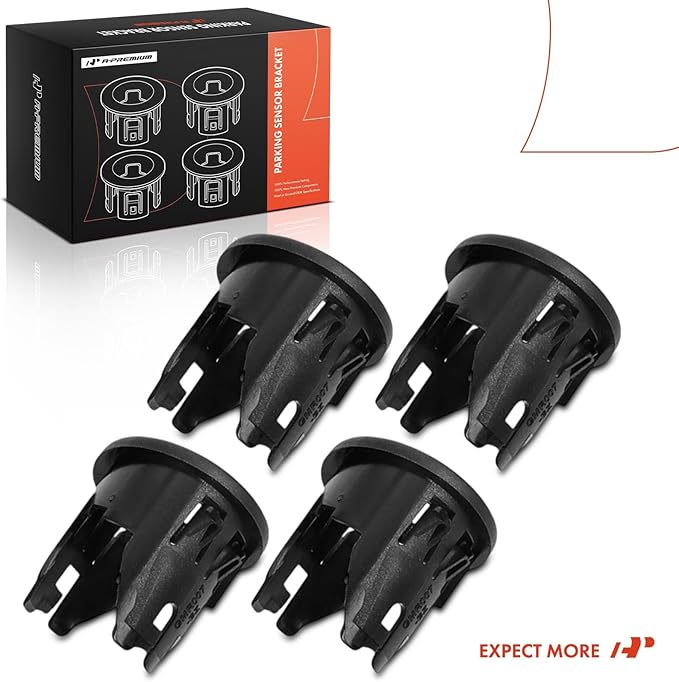 A-Premium 4-PC Rear Inner & Outer Parking Assist Sensor Retainer Bezels Compatible with Chevrolet and GMC Models - Silverado 