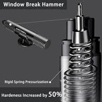 4 Pack Seatbelt Cutter and Window Glass Breaker Keychain,Auto Rescue Tool,Underwater Window Breaker,Window Breaker Tool for N