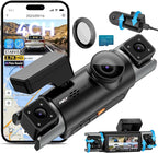 IIWEY 4 Channel Dash Cam 360° View, STARVIS 2 Front 2.7K Rear 2K Inside 1080P x2, 8IR LEDs Night Vision 3.0, PlateTag AI for 