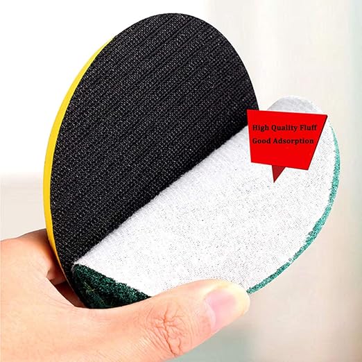 40PCS 3 inch Scrub Pads Headlight Restoration Kit VÉZAAR Scouring Pad Hook and Loop Car Hub Cleaning Auto Painting Polishing 