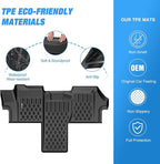 Nilight TPE Floor Mats for Dodge Ram Promaster 1500 2500 3500 2018 2019 2020 2021 2022 2023 2024 2025 All Weather Custom Fit Heavy Duty Floor Liners