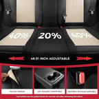 FREESOO Car Seat Covers Full Set, Leather Seat Covers for SUV, Beige Black Car Seat Covers Front Seats and Back, Waterproof C