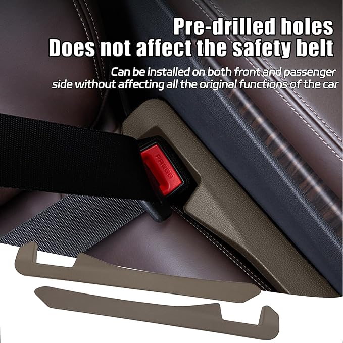 2PCS Car Seat Gap Filler, Soft Foam Leather Seat Side Gap Filler Plug, Fill The Gap Between Seat and Console, Stop Things from Dropping, Universal Interior Car Accessories (Brown)