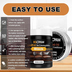 12oz Leather Recoloring Balm & 3.4oz Mink Oil Leather Conditioner kit,Black Leather Color Repair Kits for Couches, Leather Co