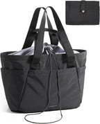 BAGSMART Reusable Grocery Bags, Large Beach Bag, Foldable Tote for Shopping Moving Holiday Travel Packing