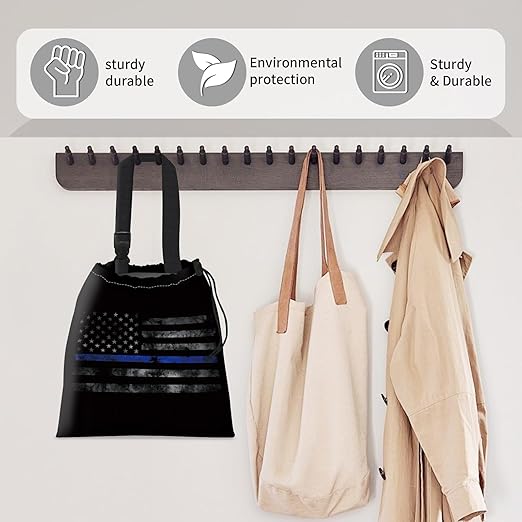 Car Trash Bag Large Hanging Can for Back of Seat, Cute Waterproof Car Garbage Bag for Vehicle, Travelling, Outdoor Retro American Flag
