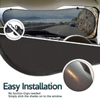 Zone Tech Rear Sun Stop Sunshade -Cling Window Cover, Sunlight, Glare and UV Rays Blocker, Protection Car Accessory