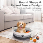 Optish Dog Toy Easter Basket, Toy Box and Bin for Dog Cat Storage, 13.5" X 11" X 5" Small Woven Rope Basket for Baby Storage,