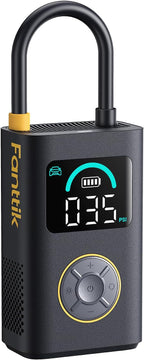 Fanttik X10 Pro Portable Tire Inflator for Compact Car, 35s Fast Inflation Air Compressor with Digital Pressure Gauge and Powerful Battery, 150PSI Cordless Air Pump for Cars, Motorcycles, Bikes, Balls