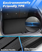 Sunsdrew Cargo Liner for 2023 2024 2025 Mazda CX-50 Accessories TPE Cargo Mat All Weather Odorless Anti-Slip Rear Cargo Tray Heavy Duty Trunk Mat Black Trunk Floor Mat