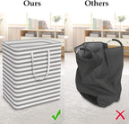 StorageRight Laundry Basket Hamper Large Collapsible Laundry Hamper with Easy Carry Handles，Freestanding Clothes Hampers for 