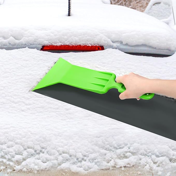 ZAVOOS 3 Pieces Window Tint Tools, Long Handle Auto Bulldozer Squeegee Scrubber Paddle Squeegee Kit, Flat Glass Scraper Cleaning Tool for Car Front Windows Rear Glass