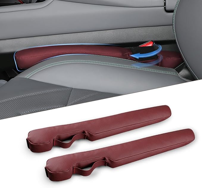 Leather Car Seat Gap Filler Universal for Car Truck SUV to Block The Gap Between Seat and Console Stop Things from Dropping 2