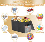 Large Toy Box Chest, Collapsible Sturdy Toy Storage Organizer Boxes Bins Baskets Dinosaur Kids Toy Chest Bin with Lids for Bo