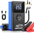 Jump Starter with Air Compressor, 8000A 180PSI, Portable Car Battery Jump Starter (All Gas/12L Diesel) 12V Automobile Jump