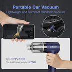 Car Vacuum Portable 4 in 1 Vacuum Cleaner 12000Pa Mini Handheld Vacuum Cordless Rechargeable 120W High Power Vacuum Cleaner &