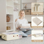 GRANNY SAYS Clothes Storage Bags 4-Pack, 3-Shelf Hanging Organizer 2-Pack