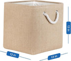 Temary Storage Baskets for Shelves 13 Inch Baskets for Gifts Empty, 4 Pack Shelf Baskets Decorative Storage Baskets Cube Coll