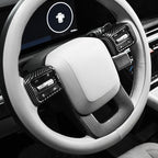 YOUTOOCAR Steering Wheel Cover Trim Compatible with Hyundai Santa Fe 2024-2026 Hyundai Palisade 2026 Hyundai IONIQ 9 Accessories (Carbon Fiber Pattern)